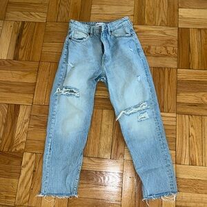 Zara Distressed Mom Jean